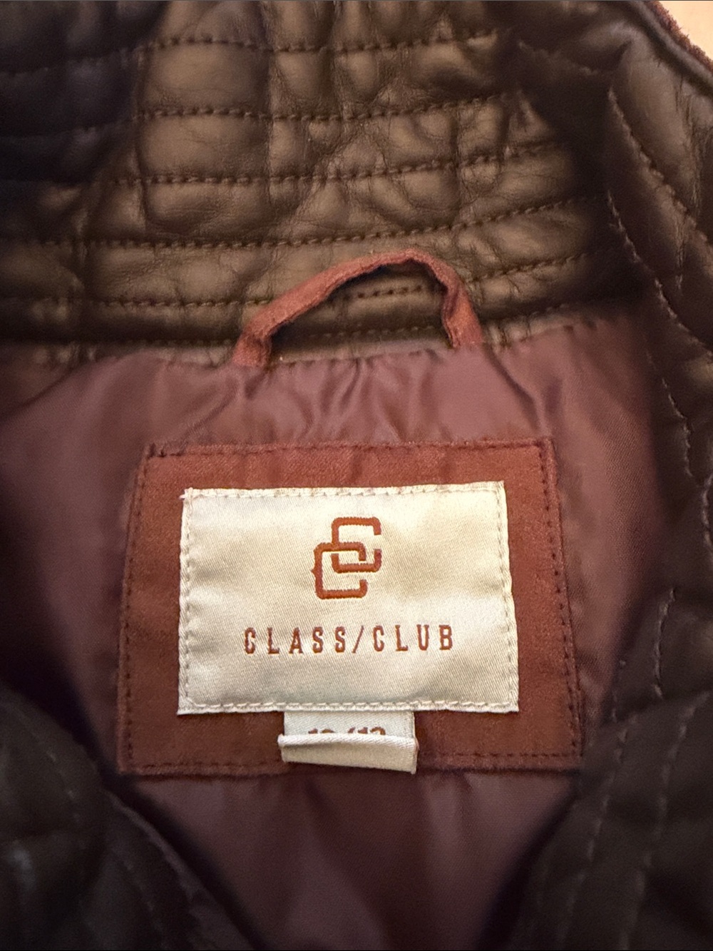Class Club Brown Quilted Kids Vest with Dark Trim - Picture 2 of 3